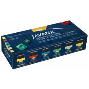 Textilfarbe JAVANA 'Glitter', Creativset 6 x 20 ml KREUL 92250 (4000798922504)