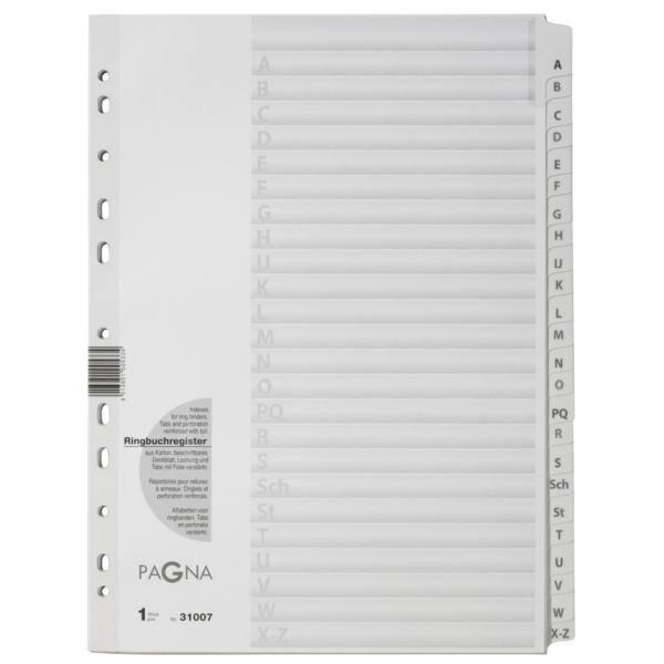Karton-Register, A - Z, DIN A4, 24-teilig PAGNA 31007-08 (4013951005334)