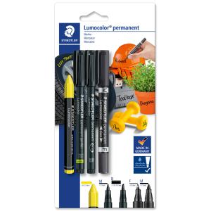 Lumocolor Permanent-Marker-Set, Blisterkarte STAEDTLER 60 BK-5 (4007817076705)