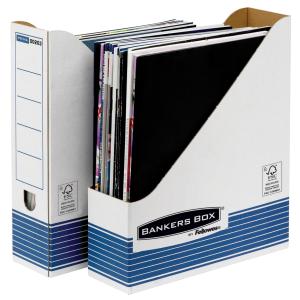 10 Bankers Box Archiv-stehsammler Bankers Box Weiß/blau 0026301 (0043859520985)