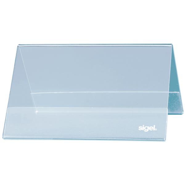 Tischaufsteller Dachform glasklar für 240x90 mm SIGEL TA130 (4004360946943)