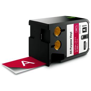 DYMO XTL Schriftband Vinyl, schwarz/ weiß, 19 mm x 7 m Dymo 1868752 (0071701001313)