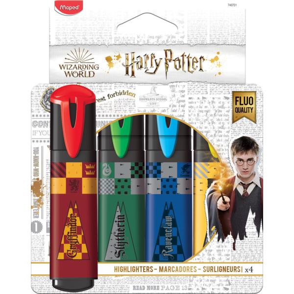 HELIT Maped Textmarker Harry Potter 4 Stück Blister (3154147407011)