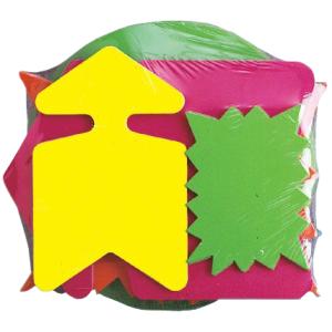 Signal-Etiketten 'Stern', gelb/ orange, 120 x 160 mm APLI 16950 (3270240169509)