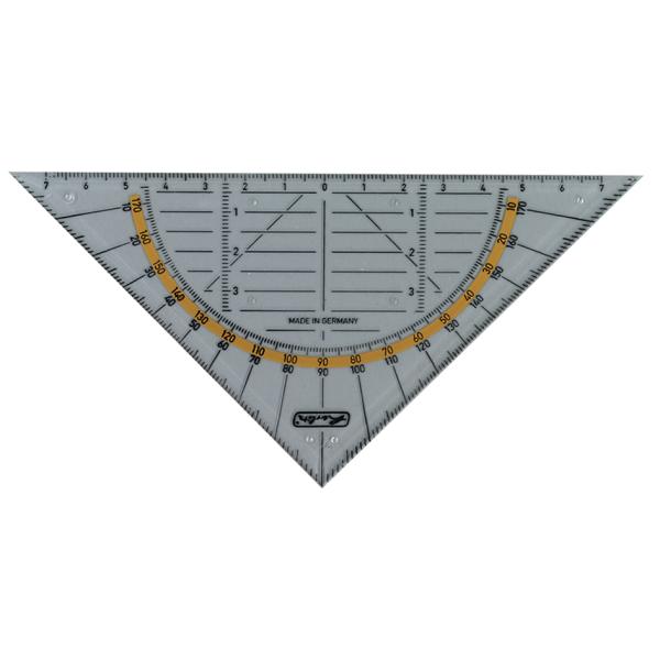 Geometriedreieck, Hypothenuse: 160 mm herlitz 300010435 (4008118700306)