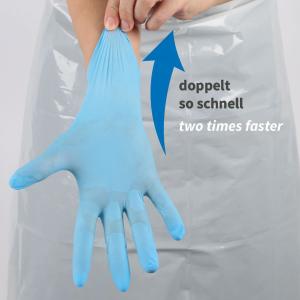 Nitril-Handschuh Rapid-On, S, blau, puderfrei HYGOSTAR 270366 (8000697053343)