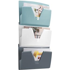 CEP Wandprospekthalter Riviera 3er Set, DIN A4, 1 Fach, bunt cep 1001702961 (3462159016993)