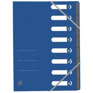 Ordnungsmappe Top File+, DIN A4, 8 Fächer, blau Oxford 400116251 (3045050409639)