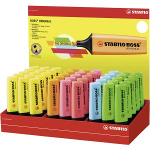 Textmarker BOSS ORIGINAL, 45er Karton-Display STABILO 70/45-1 (4006381516181)