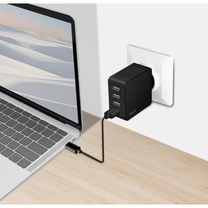 USB-Steckdosenadapter, 4x USB-A, 24 Watt, schwarz LogiLink PA0336 (4052792074284)
