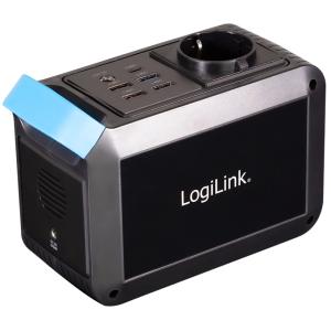 Mobiles Ladegerät/ Powerstation, 80 Watt, schwarz LogiLink PPS0080 (4052792074857)