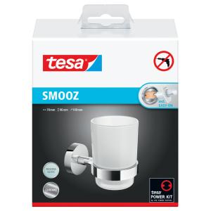 Mundglashalter SMOOZ, verchromt, inkl. Klebelösung tesa 40631-00000-00 (4042448448453)