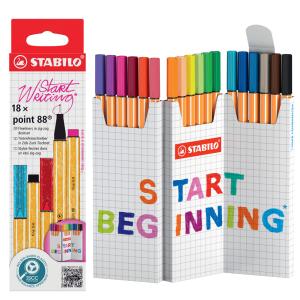 Fineliner point 88, 18er Zick-Zack Tischset STABILO 8818/5 (4006381616737)