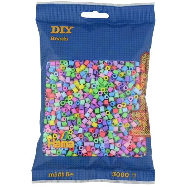 HAMA Bügelperlen midi 'Pastellmix', im Beutel Hama Bügelperlen 207-50 (0028178207502)