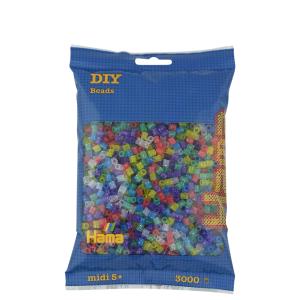 HAMA Bügelperlen midi 'Glittermix', 6.000er Beutel Hama Bügelperlen 205-54 (0028178205546)