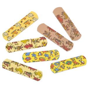 LEINA Kinder-Pflaster, 19 x 72 mm, wasserfest, bunte Motive REF 71250 (4011166712504)