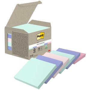 Haftnotizen Recycling, 76 x 76 mm, 4-farbig Post-it 654-1GB (4054596926677)