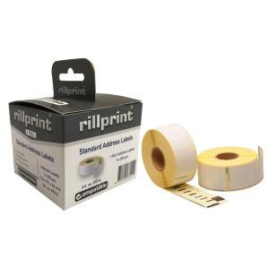 Rollenetiketten, 101 x 54 mm, weiß, 12 Rollen rillprint 85014 (8712794850144)