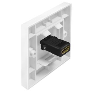 Anschlussdose, HDMI Kupplung - HDMI Kupplung, weiß LogiLink AH0017 (4052792061611)