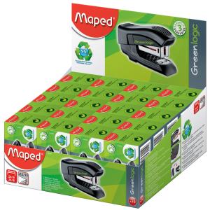 Heftgerät Mini Standard Greenlogic, 20er Display Maped 353011 (3154143530119)