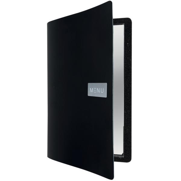 Speisekarten-Mappe RAW, A5, Echtleder, schwarz Securit MC-LRA5-RWBL (8719075287743)