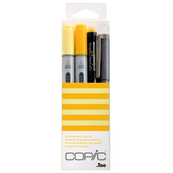 Marker ciao, 4er Set 'Doodle Pack Yellow' COPIC 22075642 (4511338053843)