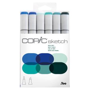 Marker sketch, 6er Set 'Sea & Sky' COPIC 21075664 (4511338052631)