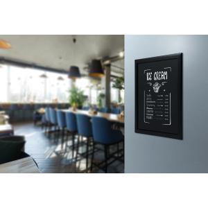 Kreidetafel UNIVERSAL, mit Holzrahmen, mahagoni Securit WBU-M-30 (8717624241550)