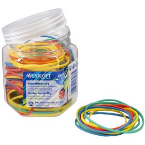 Gummiringe, farbig sortiert, Größen-Mix WESTCOTT E-10581 00 (4027521532861)