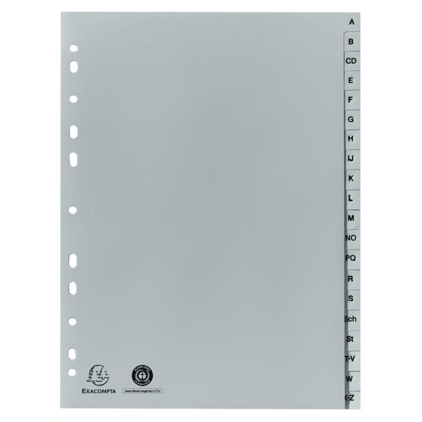 Kunststoff-Register, A-Z, DIN A4+, 20-teilig EXACOMPTA 1920B (3130634019202)