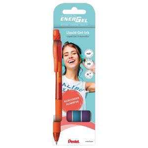 Gel-Tintenroller EnerGel X BL107, 4er Set Pentel BL107-4COL (4016284334416)
