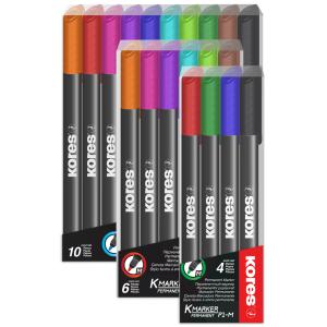 Permanent-Marker 'K MARKER FINE', M, 10er Etui Kores M22141 (9023800221414)