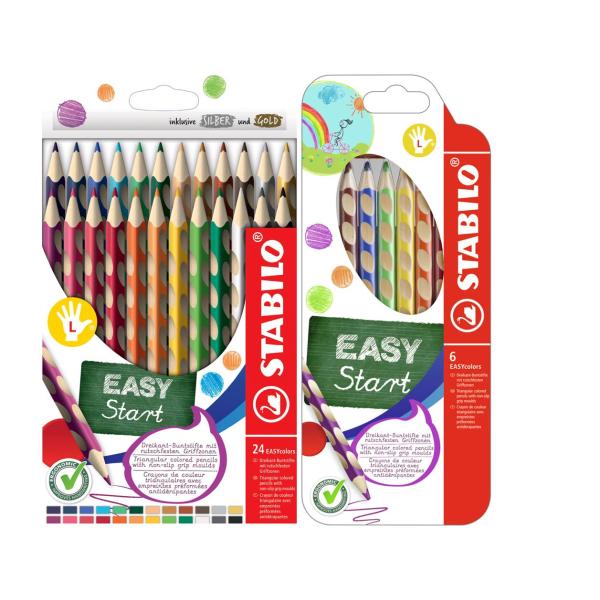 Stabilo Farbstift Easycolors im 6er Etui für Rechtshänder 