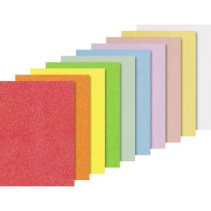 Glitterkarton-Sortiment 'Iris', A4, 200 g/ qm, 10 Blatt HEYDA 21-18 931 002 (4005329145698)