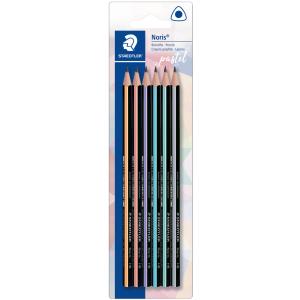 Bleistift Noris pastel, Härtegrad: HB, 6er Blister STAEDTLER 118 BK6 PA (4007817063279)