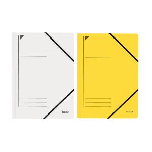 Eckspannermappe, DIN A4, Karton 450 g/ qm, weiß LEITZ 3980-00-01 (4002432336548)