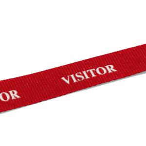 Textilband 20 VISITOR, Länge: 440 mm, rot DURABLE 823803 (4005546992549)