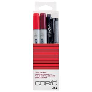 Marker ciao, 4er Set 'Doodle Pack Red' COPIC 22075641 (4511338053836)