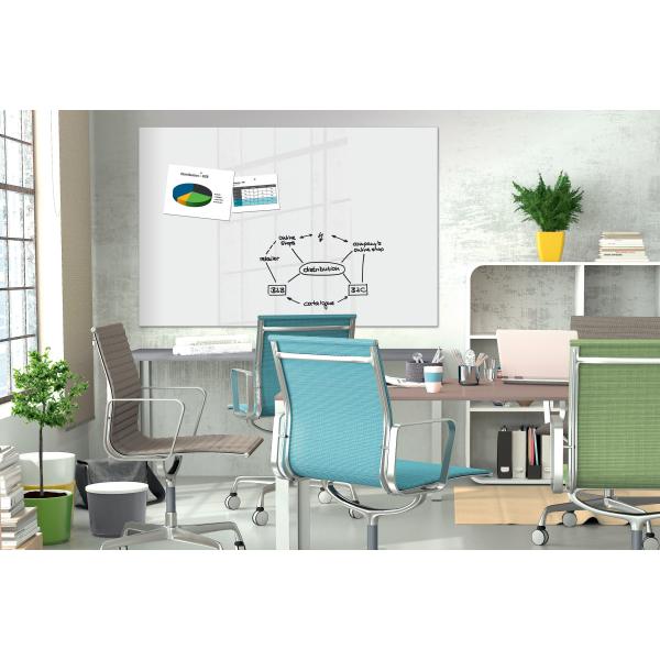 Glas-Magnettafel, (B)1.800 x (H)1.200 mm, weiß Be!Board B1600 (4057521000404)