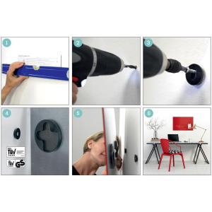Wandhalterung-Ersatz-Set artverum XL, schwarz sigel GL902 (4004360792687)