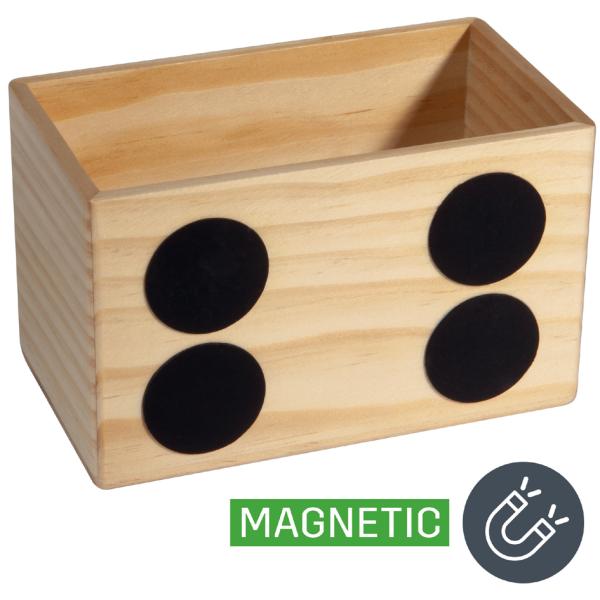 Holz-Aufbewahrungsbox 13x8 cm beige magnetisch SIGEL BA401 (4004360792519)