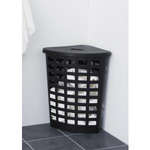 Wäschesammler BOSTON, 54 Liter, eckig, weiß plast team 60170808 (5707672718138)