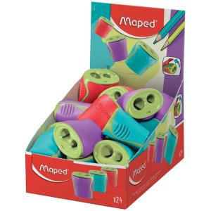 Doppel-Spitzdose Boogy, aus Kunststoff, 24er Display Maped 062211 (3154140622114)