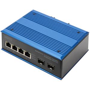 Industrial Gigabit Ethernet Switch, 4+2 Port DIGITUS DN-651148 (4016032489245)