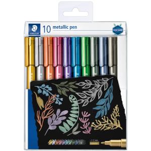 Permanent-Marker Metallic, Rundspitze, 10er Etui STAEDTLER 8323 TB10 (4007817077825)