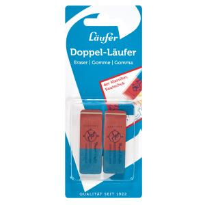 Naturkautschuk-Radierer UNIVERSAL, 2er Blisterkarte Läufer 69804 (4006677698041)