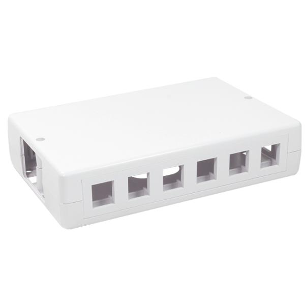 LogiLink Aufputzdose für Keystone Module, 12-fach, weiß NK4033 (4052792027723)