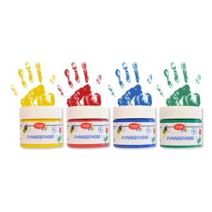 ViVA DECOR Fingerfarbe 'ViVA KIDS', 4er-Set Basic Viva Decor 800301700 (4042972155117)