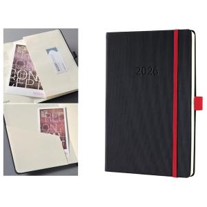 Buchkalender Conceptum 2026, ca. DIN A5, schwarz sigel C2612 (4004360773297)