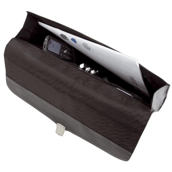 College-Mappe 'UDINE', Leder, schwarz Alassio 41016 (4021068410163)